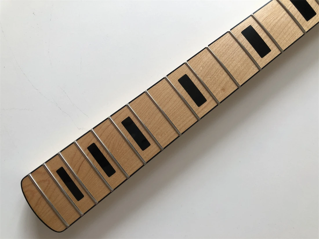 4 String Electric guitar bass neck 20fret 34inch Maple Fingerboard Block Inlay Nut 38 mm.Gloss