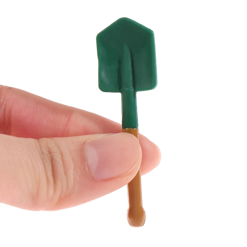 1:12 Dollhouse Miniature Shovel Farming Tool Model Toy Doll House Garden Decor