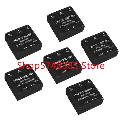 

URA2403MD-6W URA2405MD-6W URA2409MD-6W URA2412MD-6W URA2415MD-6W URA2424MD-6W Input voltage 9-36v isolation 3KV