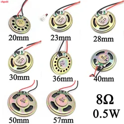 Ultra-thin Speaker 8 Ohms 0.5 Watt 0.5W 8R Speaker Diameter 20 23 28 30 40 50MM 5CM Thickness With PH2.0 Terminal Wire Length 10