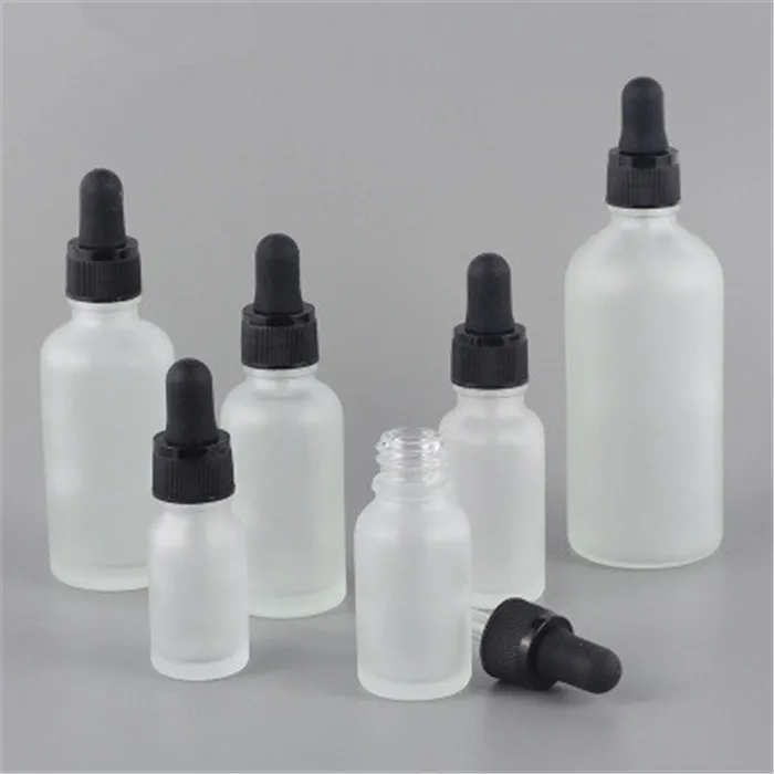 

5ml 10ml 15ml 20ml 30ml 50ml 100ml Empty Frosted Dropper Glass Aromatherapy Liquid for essential massage oil Pipette Bottles