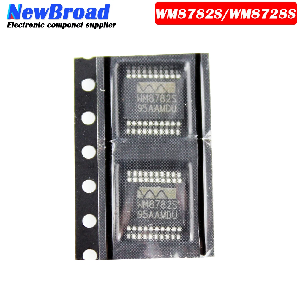 2PCS NEW WM8782SEDS WM8782S WM8782 WM8728S SSOP20 Analog To Digital Converter IC Chip