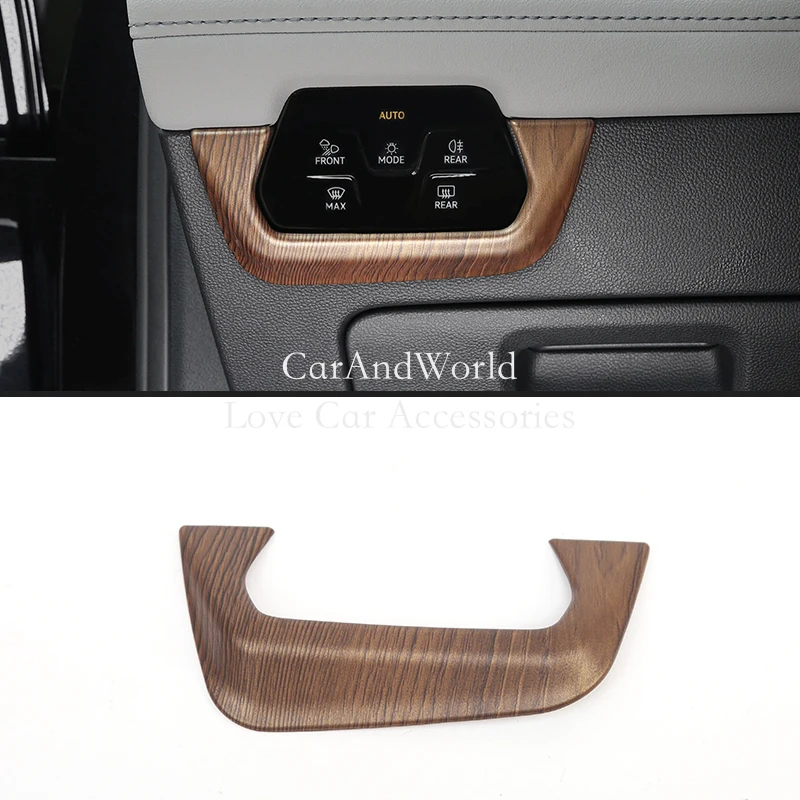 

For Volkswagen VW Teramont Atlas 2021-2022 ABS Chrome Headlights Adjust Button Lamp Switch Cover Trims Car Interior Accessories