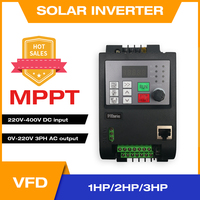 Solar Inverter 1HP 2HP 3HP DC to AC Output 3-Phases 220V With MPPT Control Speed of Water Pump Driver