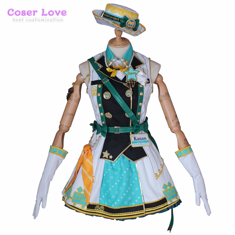 

LoveLive Aqours Train Takami Chika Matsuura Kanan Sakurauchi Riko Kurosawa Dia Cosplay costume Halloween Christmas party