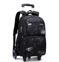 Ziranyu  School bag with wheels school backpack On wheels School Trolley backpacks bags for boys wheeled School Rolling backpack 6