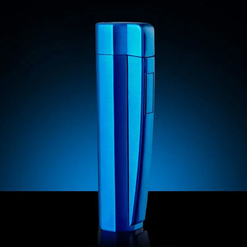 2024 NEW Portable Butane Gas Windproof Lighters Cigarette Cigar Lighter Mini Torch Jet Lighter Blue Flame 1300C Gadgets For Men