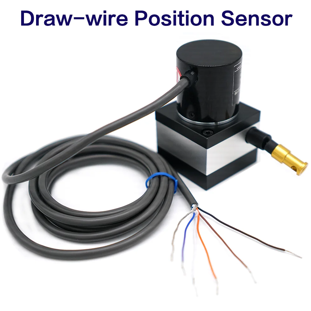 1000mm to 5000mm Range DrawWire Displacement Sensor Linear Rope E6B2 Encoder Tracking Range Linear Position String Potentiometer