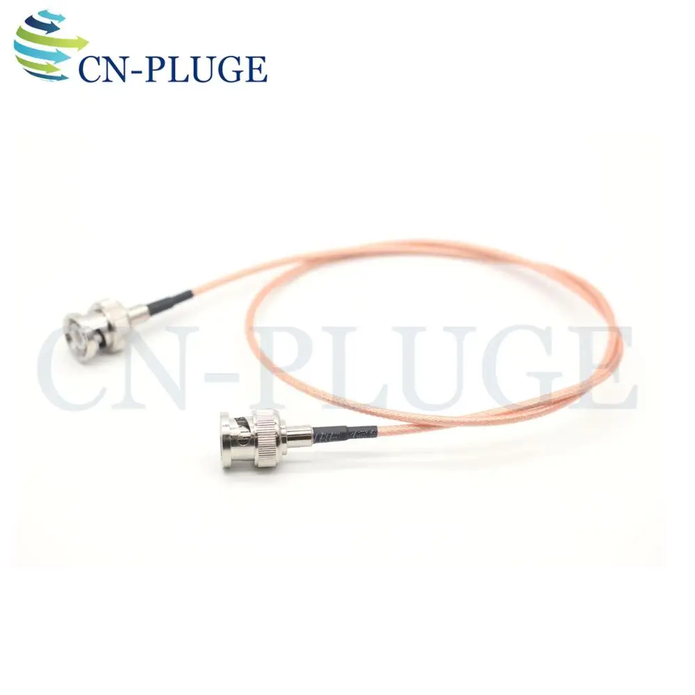 Straight BNC Plug To  BNC Plugs Elbow, SDI Pigtail. Camera RF Coaxial Cable, 50 Ohm Camera Video Signal SDI Transmission Line
