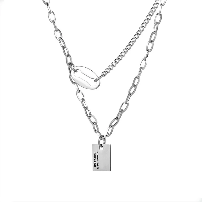 

Big Promotion 100% Titanium Steel Chain Necklace with Lobster Clasps fit Men Women Pendant Fashion Designs 18-28 Inch