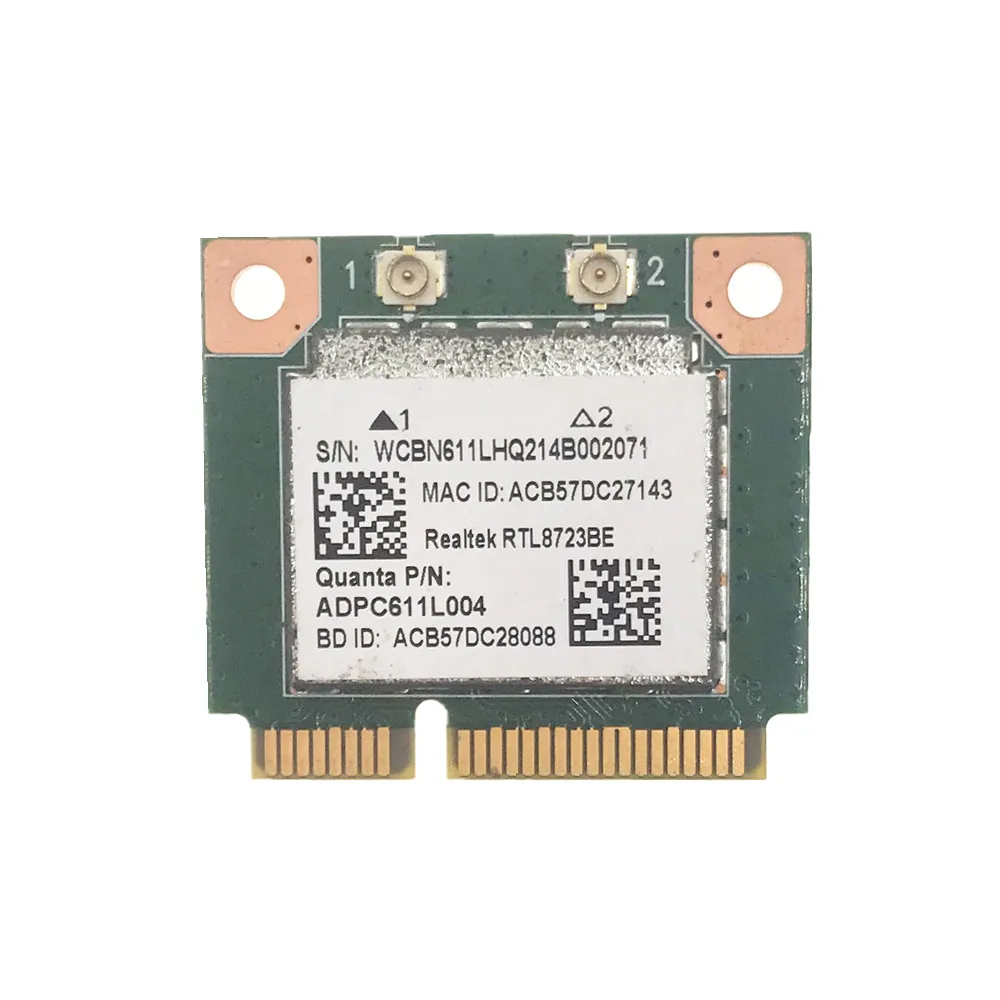 Realtek RTL8723BE 802.11b/g/n Support Bluetooth 4.0 Wireless Wifi Card For ASUS Series Dell Laptop