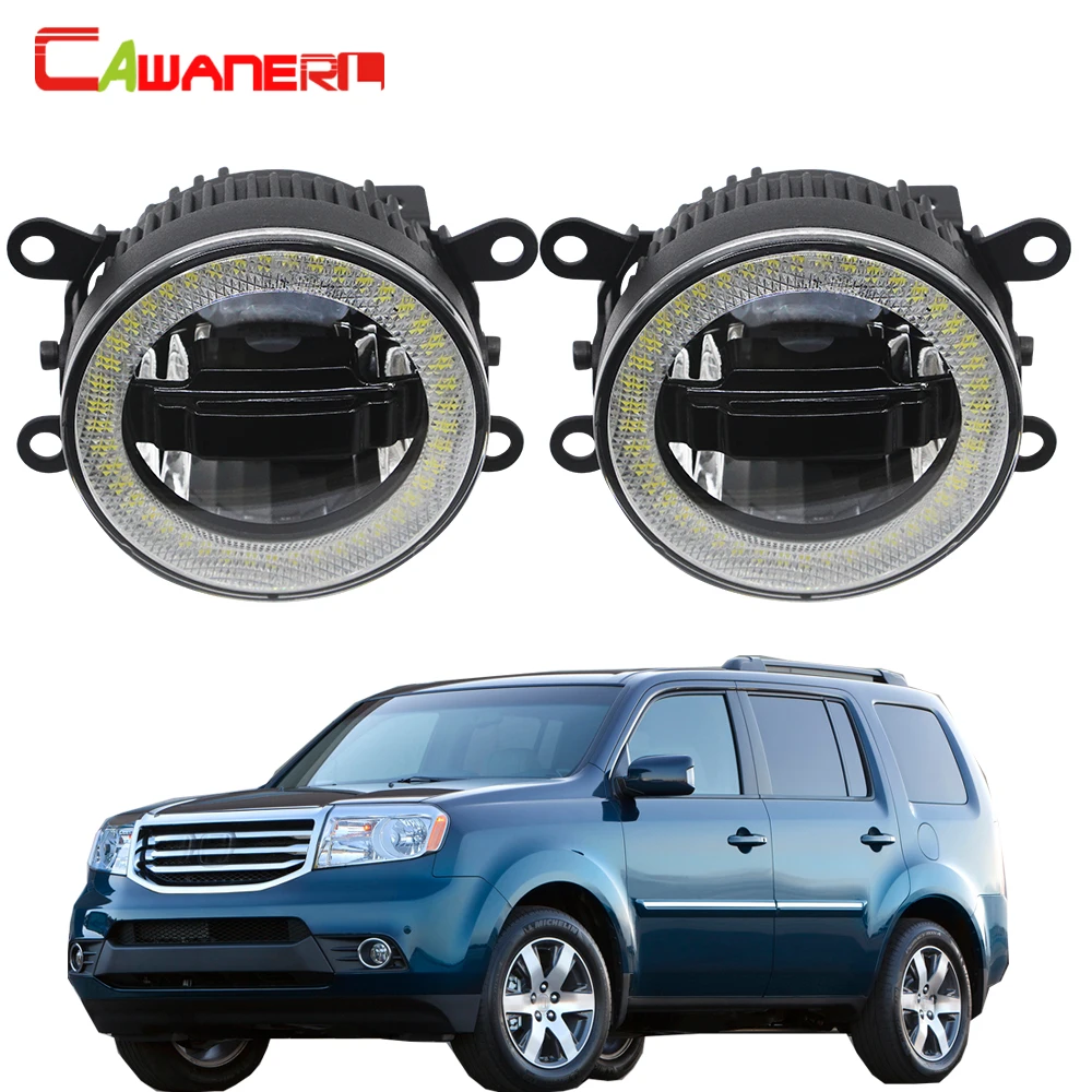 

Cawanerl For Honda Pilot 3.5L V6 2012 2013 2014 2015 Car LED Fog Light Daytime Running Lamp Angel Eye DRL 3000LM 12V 2 Pieces