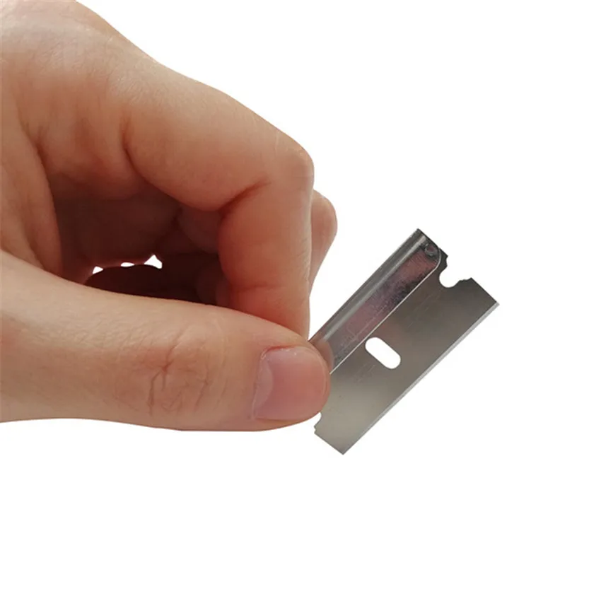 1 zestaw metalowych ostrzy łopaty do czyszczenia ekranu telefonu komórkowego Ostrze łopaty do folii Zdejmowana maszyna Skrobak do kleju Ostrze czyste 39 * 19 mm