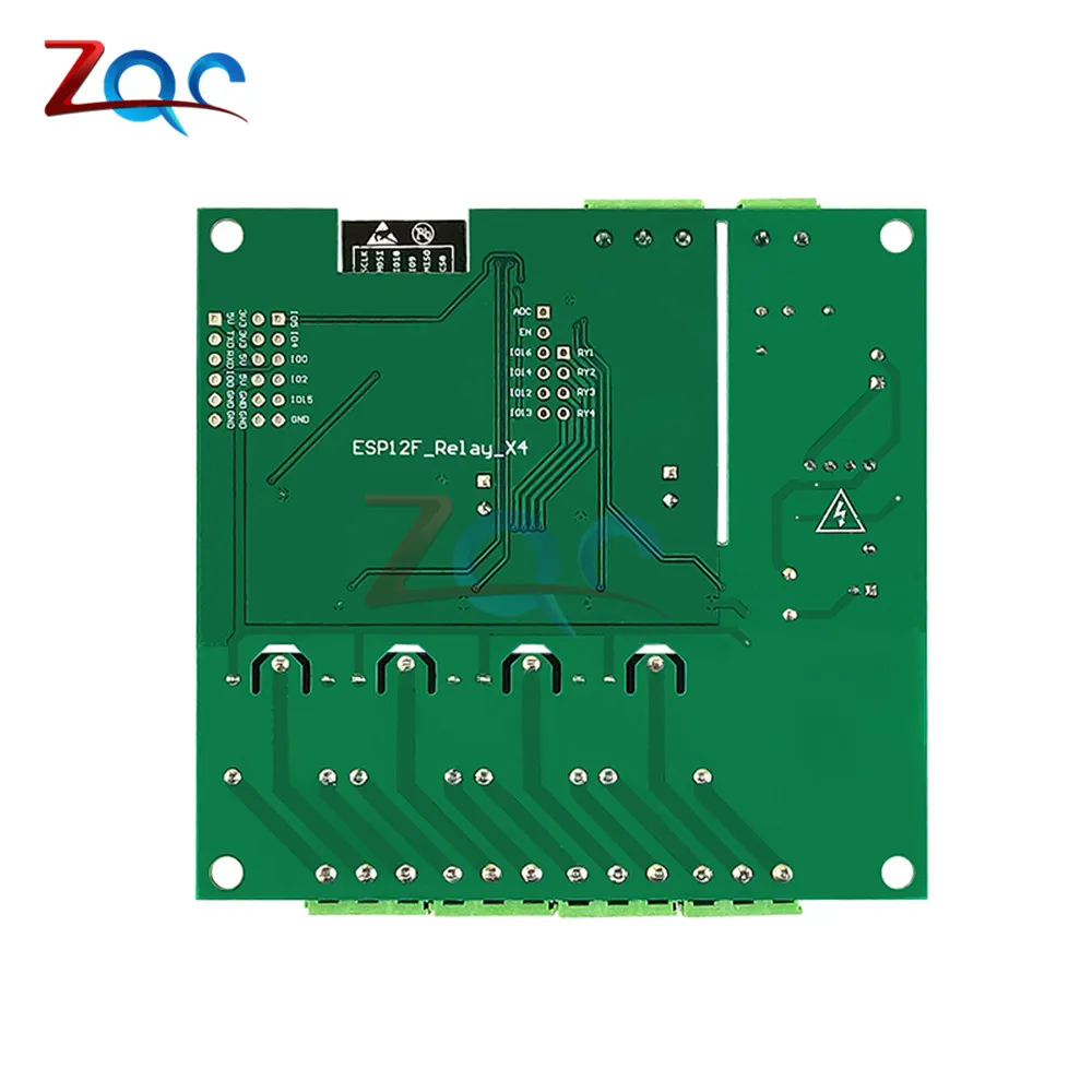 AC 90-250V/DC 7-30V/5V zasilacz ESP8266 ESP-12F WiFi programowalny moduł rozwojowy 4 przekaźnik kanału płyta dla Arduino