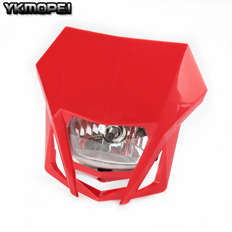 Universal Headlights Headlamp For CR YZ RM KX EXC DR Husaberg Husky Gas Gas CRF YZF WRF KXF KLX RMZ RMX DRZ Black