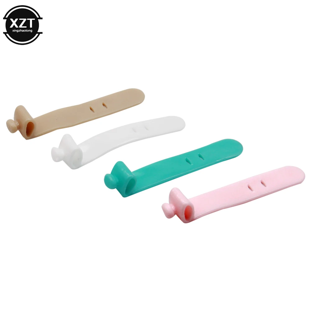 ポータブルデータケーブル収納クリップ,ポータブルオーガナイザー,イヤホンオーガナイザー,4個