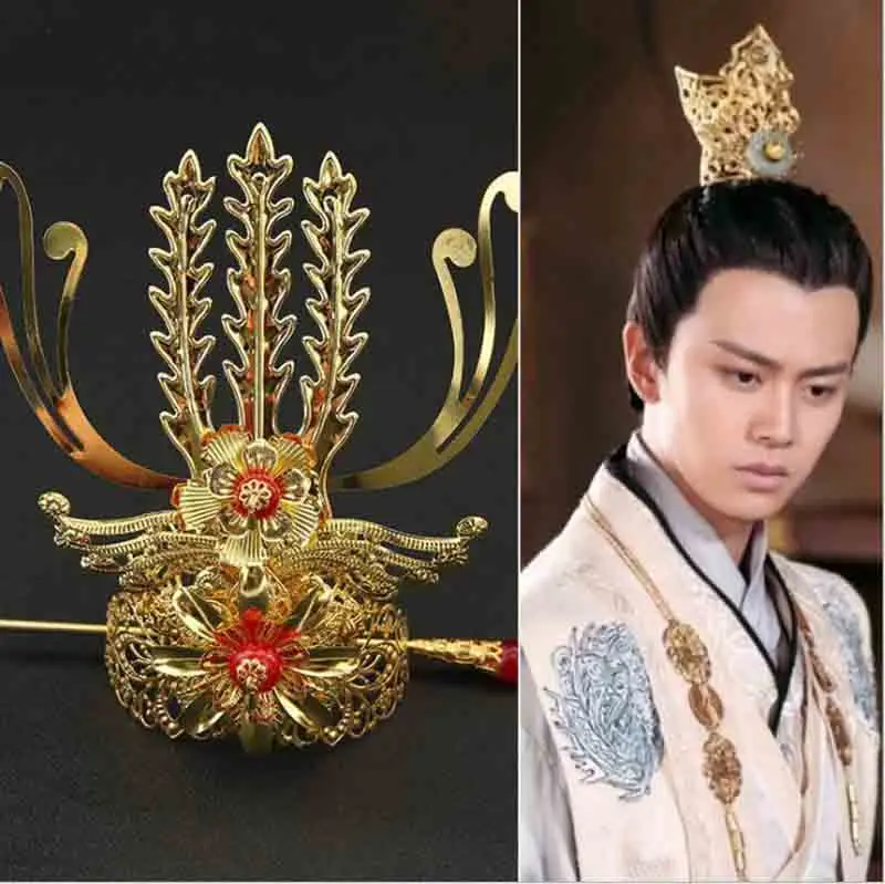 Chinese Traditional Men\'s Jewelry Headdress Hanfu Men&Women Hairwear Cos Prop Male Vintage Tuinga Topknot Gfit For Men&Women