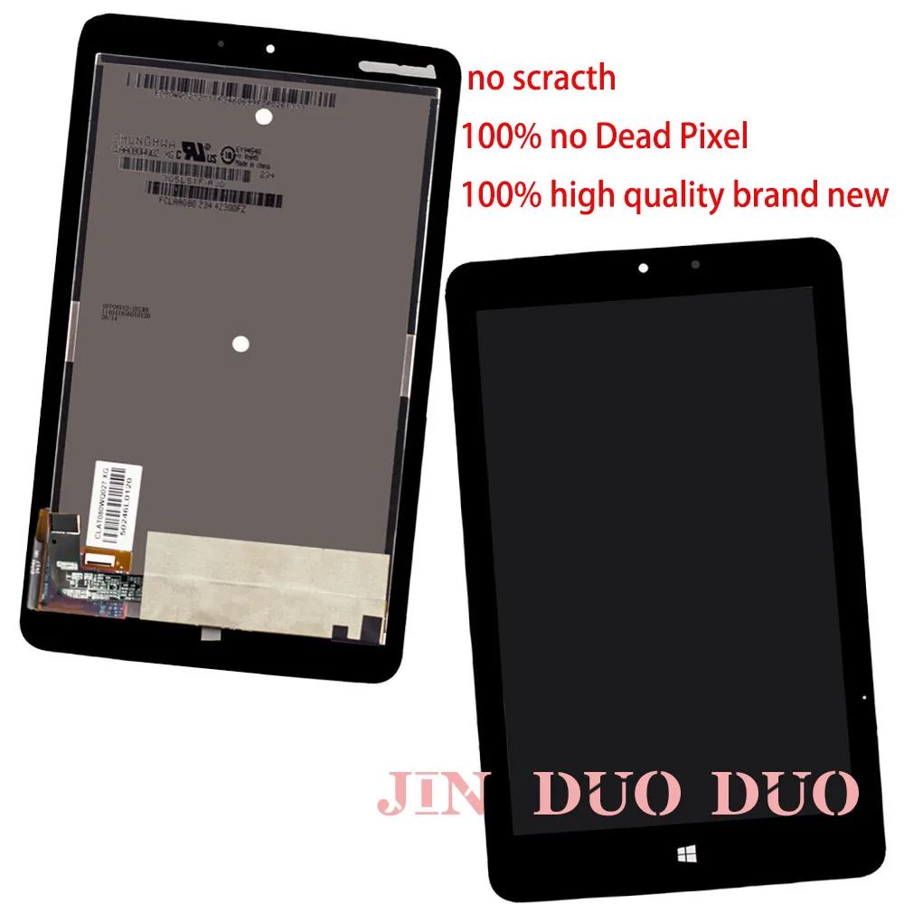 8.0นิ้วสำหรับ Lenovo Miix2-8 LCD Display จอทัชสกรีนประกอบ Digitizer สำหรับ Lenovo Miix 2-8 Display repalcement Miix2 8 LCD