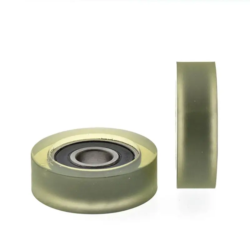 10 stücke/50 stücke 10*35*11mm stille führungs rad von förderband polyurethan PU 6000 6000RS rollenlager reibung riemenscheibe 10x35x11 – Detail 2