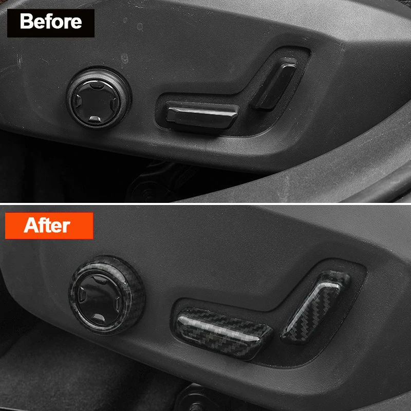 For Volvo XC60 XC90 S90 2018 2019 2020 2021 ABS Car Seat Adjustment Switch Knob Panel Trim Covers Interior Moulding Accessories