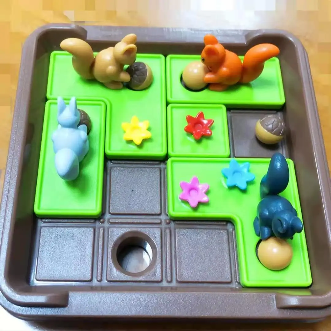 Kids 3D DIY Squirrel Board Game Puzzle Fidget Toys Children Educational Smart Plastic Toys for adults educational toys for kids