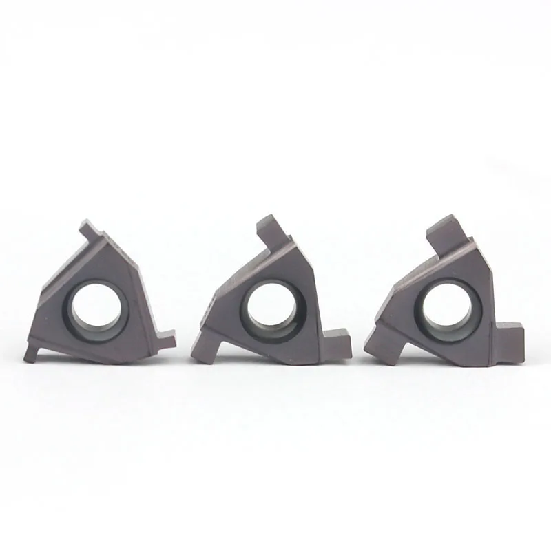 LS TOOLS-herramientas de torneado, insertos de carburo 16TER 16TNR 1mm 2mm 3mm, insertos de hoja de acero, Metal, herramientas de torneado de ranurado externo