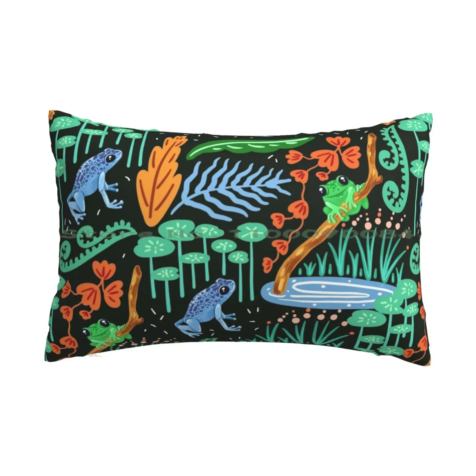 

Голубая лягушка, подушка, диагональ 20x30 50*75, диван, спальня, яньнта, лягушка, летний узор, многоразовый бесшовный фон, векторные обои