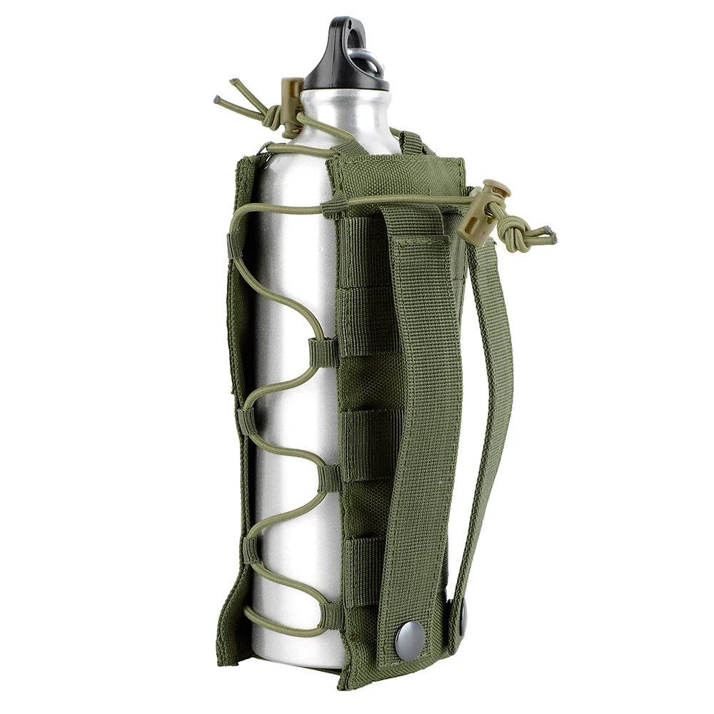 Molle Tactical Water Bottle Pouch Hiking Fishing Hunting Canteen Cover Holster Bag Outdoor Travel Camping Kettle Holder