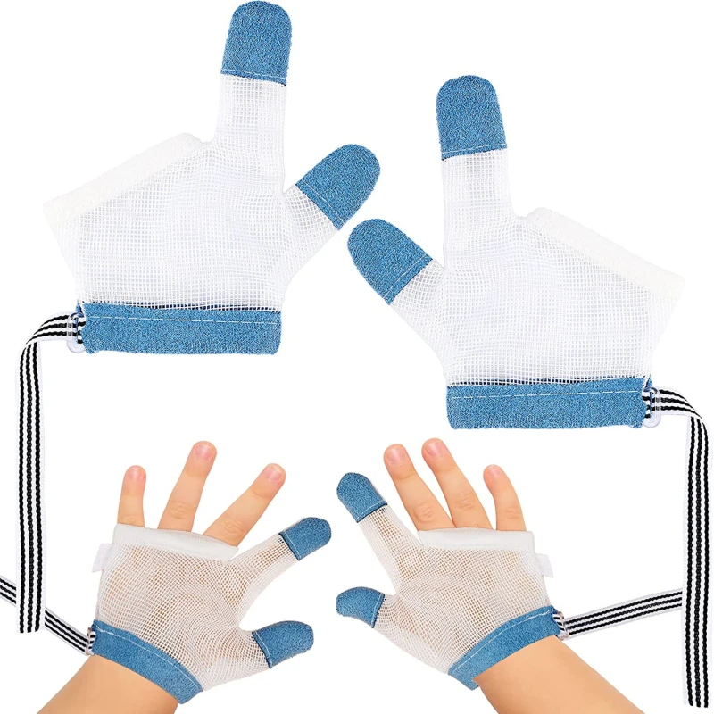 

1 Pair Children Infant Anti Biting Eat Hand Protection Gloves Baby Prevent Bite Fingers Nails Glove for Toddle Kids Harmless Set