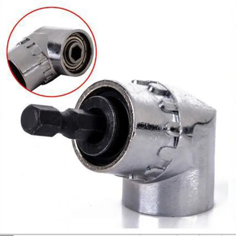 Angolo di 105 gradi Set di Cacciaviti Punte Ugelli Angolo di Adattatore del Supporto Regolabile Screw Driver Tool 1/4 "Pollici Magnetica Testa Ad Angolo