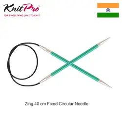 1 piece Knitpro Zing 40 cm Fixed Circular Knitting Needle