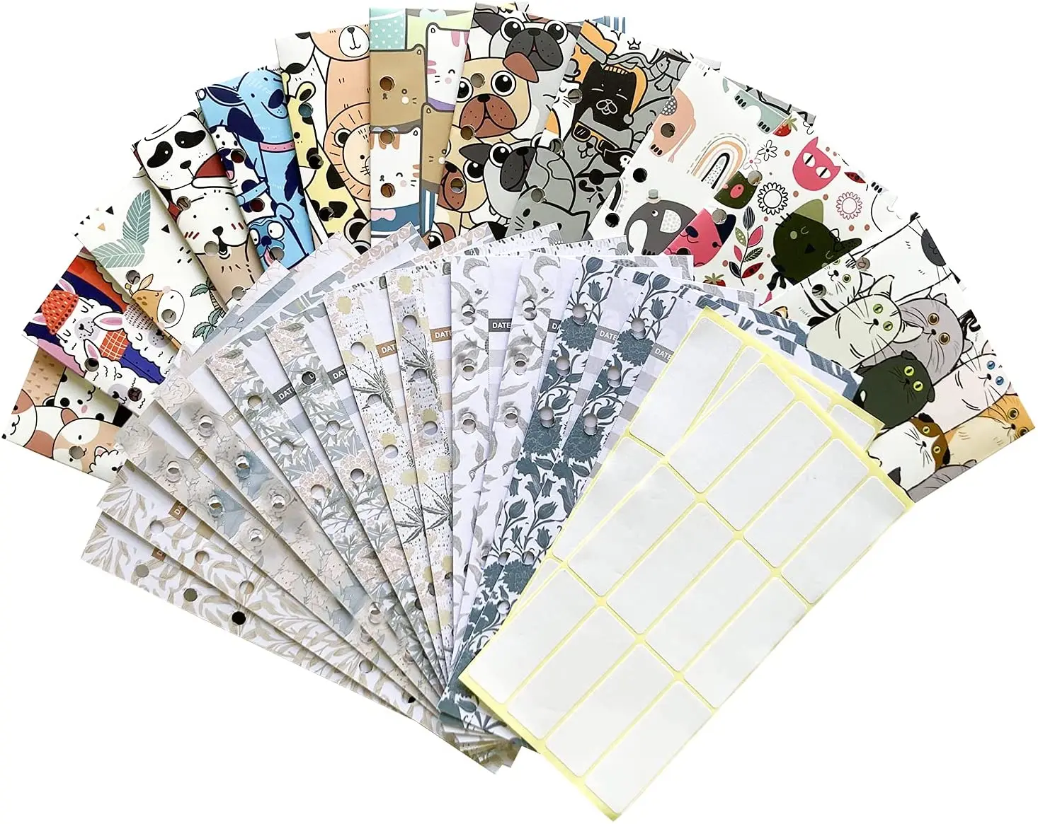 26 Pcs A6 Binder Budget Cash Envelope System for Money Savings Cute Animal Theme,with Expense Tracker Sheets for Finance Record