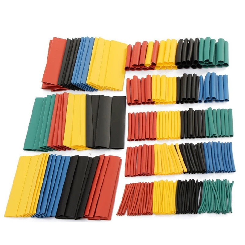 164pcs/Set Heat shrink tube kit Insulation Sleeving termoretractil Polyolefin Shrinking Assorted Heat Shrink Tubing Wire Cable