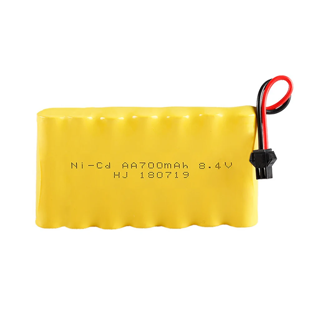 5 개/몫 8.4v 700mah Ni Cd AA 충전식 배터리 팩 Rc 자동차 보트 총 탱크 트럭 기차 전기 장난감 부품 SM 플러그