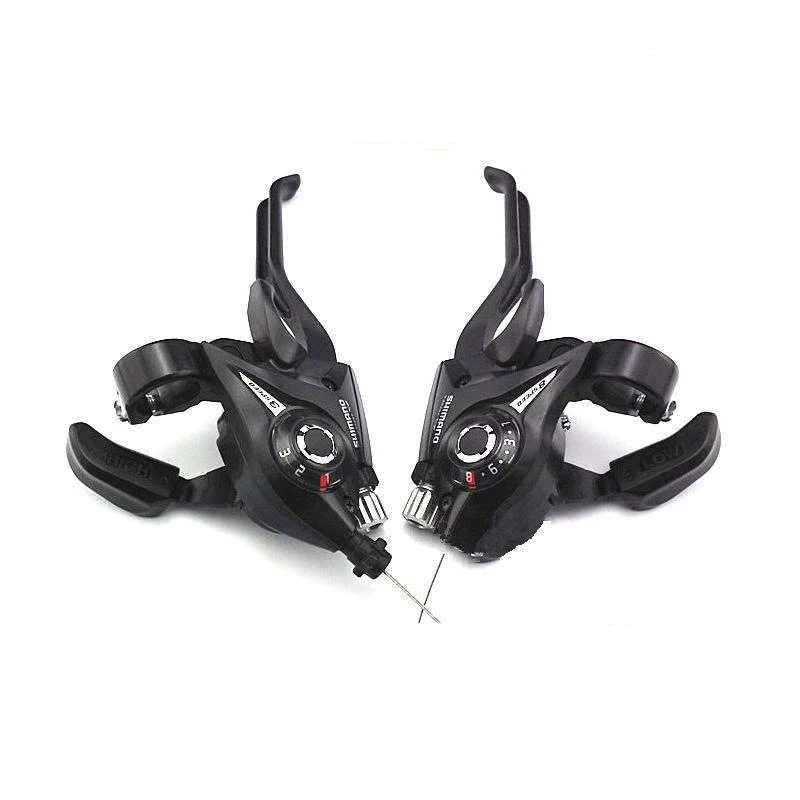 1 Pair Bike Gear Grip Shift Levers Bicycle Cycle Speed Control Handlebar Good Grip, Comfortable Handling