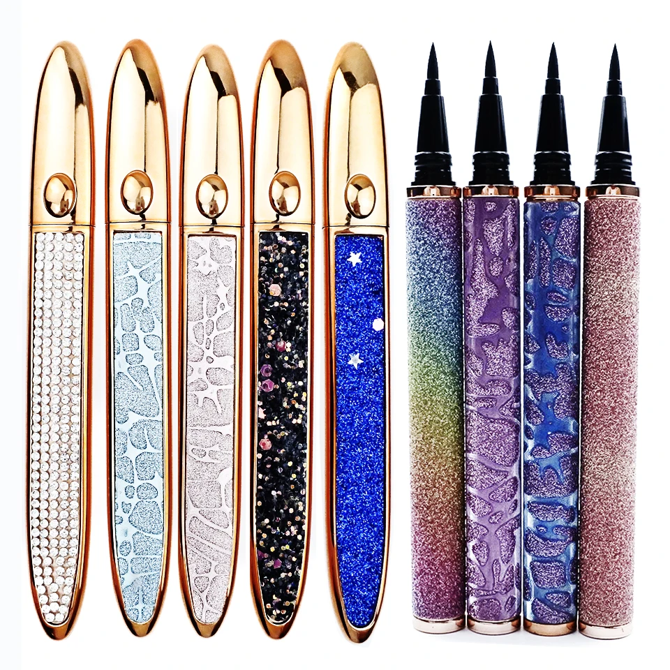 Stylo à colle pour les yeux, maquillage longue durée, liquide, Eyeliner, noir, vente en gros, cosmétiques