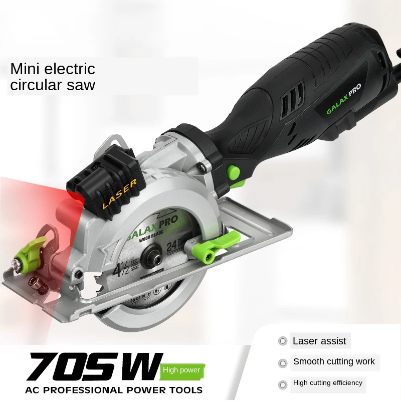 Handheld electric circular saw mini chainsaw fine handle design portable household woodworking power tools