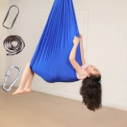 Casa aconchegar balanço para o miúdo com necessidades especiais ajustável elástico aconchego acima da rede chairtoy para indoor yoga ferragem incluído