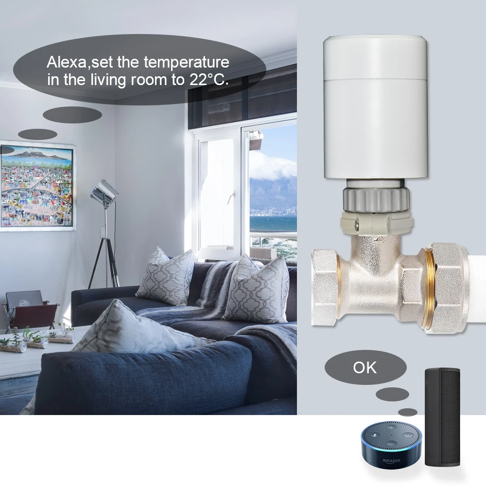 Zigbee Smart Wifi termostato regolatore di temperatura del radiatore regolatore di temperatura del termostato di riscaldamento programmabile LCD