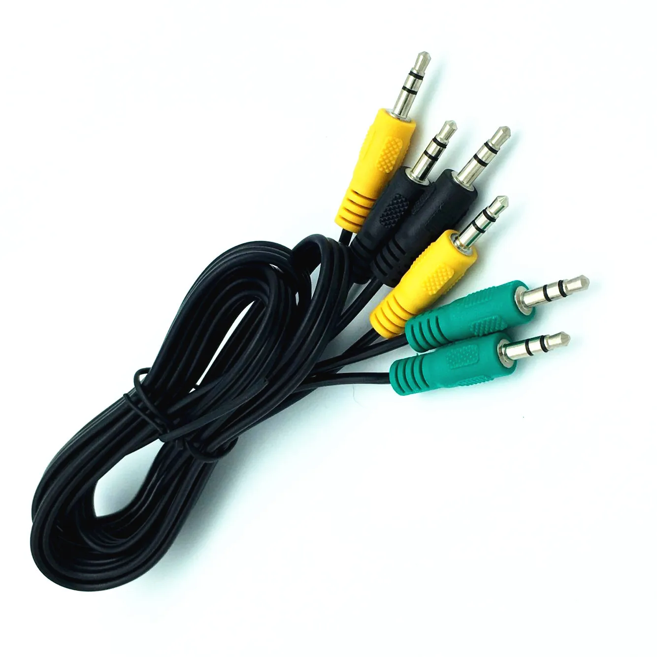 كابل صوت ستيريو TRS ذكر بمقبس 3 × 3.5 مم (1/8 بوصة) ، 1/8 متر ، قابس ذكر TRS إلى 3 × 3.5 مم (1.5 بوصة)