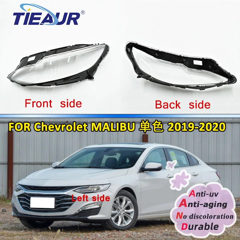 

Headlight Lens Cover Transparent Headlamp Head Light Lens For MALIBU 2019 2020 Black Border Large Replacement Auto Accessories