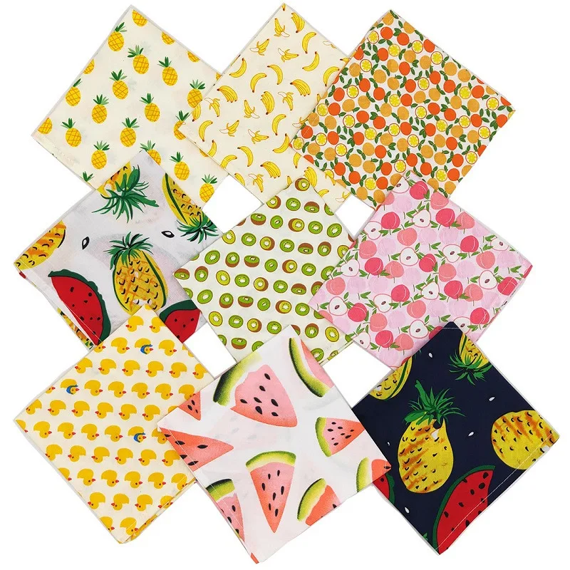 Pet Neckerchief Cat Dog Triangle Scarf Hot Fruit Series Peach Pineapple  Bibs Scarf Collar Pet Saliva Towel Pet Accessories