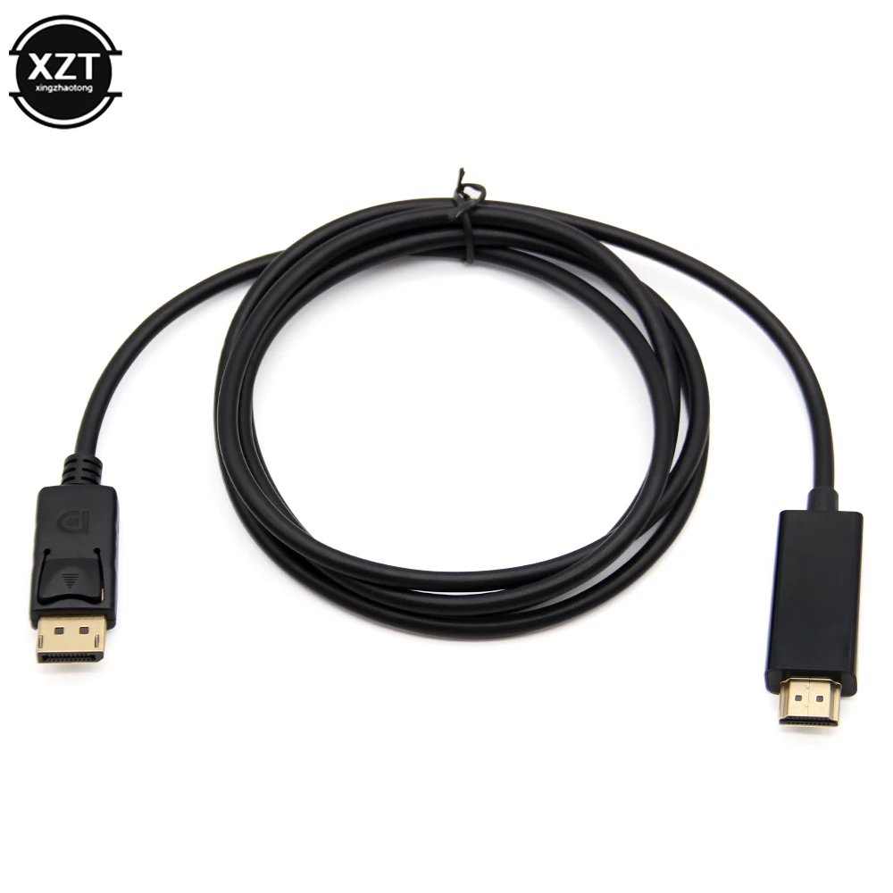 3m/1.8m DP to HDMI-compatible Cable Adapter Male to Male for HP/DELL Lenovo Laptop PC Display Port to 4K 30Hz / 1080P HDTV