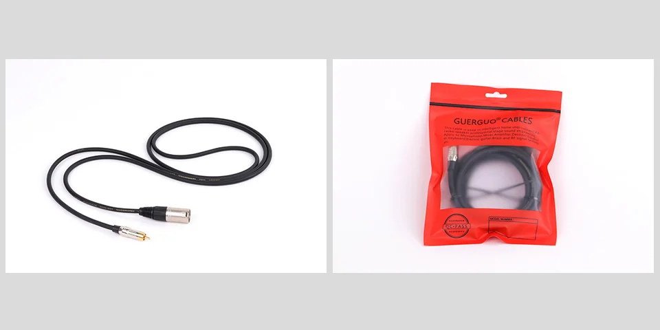 RCA-Stecker, glattes silbernes Stecker auf 3-poliges XLR-Stecker-Kabel, XLR auf Aux-Kabel für ausgewogene Mikrofon-Verbindung, Zoll-Kabel für AMP – Detail 11
