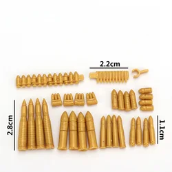 Scatola per armi Shell Bullet soldati pistole MOC militare Swat polizia armi mattone per città moc building blocks min giocattoli per figure