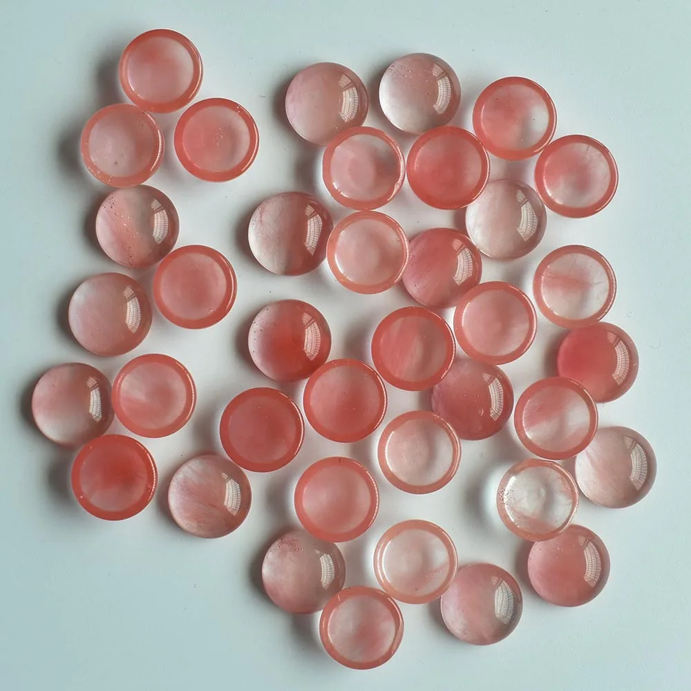 Modische, hochwertige gemischte runde CAB-CABOCHON Natursteinperlen für Schmuckzubehör, 12mm, Großhandel, 50 Stück/Lot, kostenloser Versand. – Detail 20