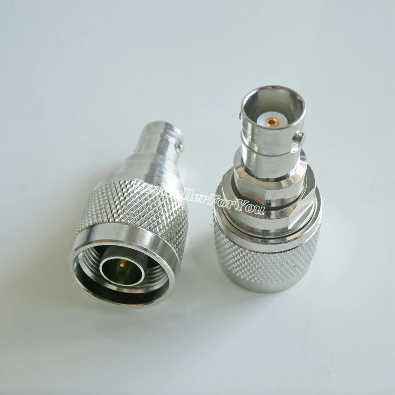 1Pcs N Type Male Plug Connector Bnc Vrouwelijke Jack Rechte Rf Coaxiale Connector Koper Adapter
