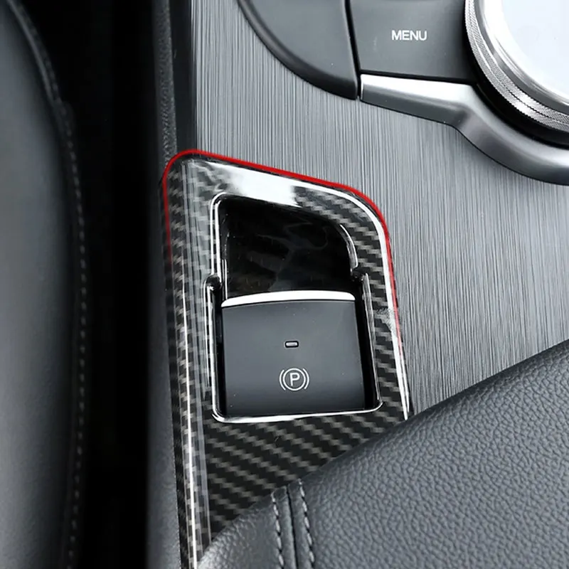 Auto Elektronische Handrem Decoratieve Cover, P Sleutel Buitenste Frame Decoratieve Beschermende Shell Voor Alfa Romeo 17-19 Giulia Accessoires