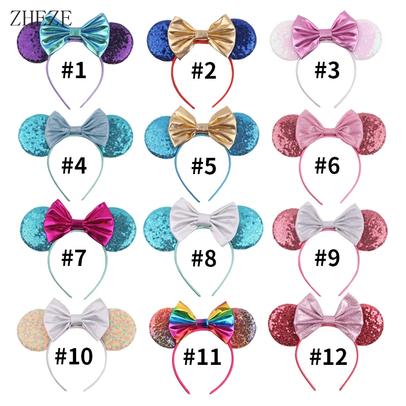 2024 Trendy Sequins Mouse Ears Headband For Girls 5\