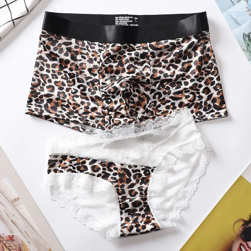 Good Quality, Lace, Leopard Print, Zebra Print, Printed Couple Suit, Ice Silk Cotton, Sexy Underwear, Boxer Shorts, Briefs